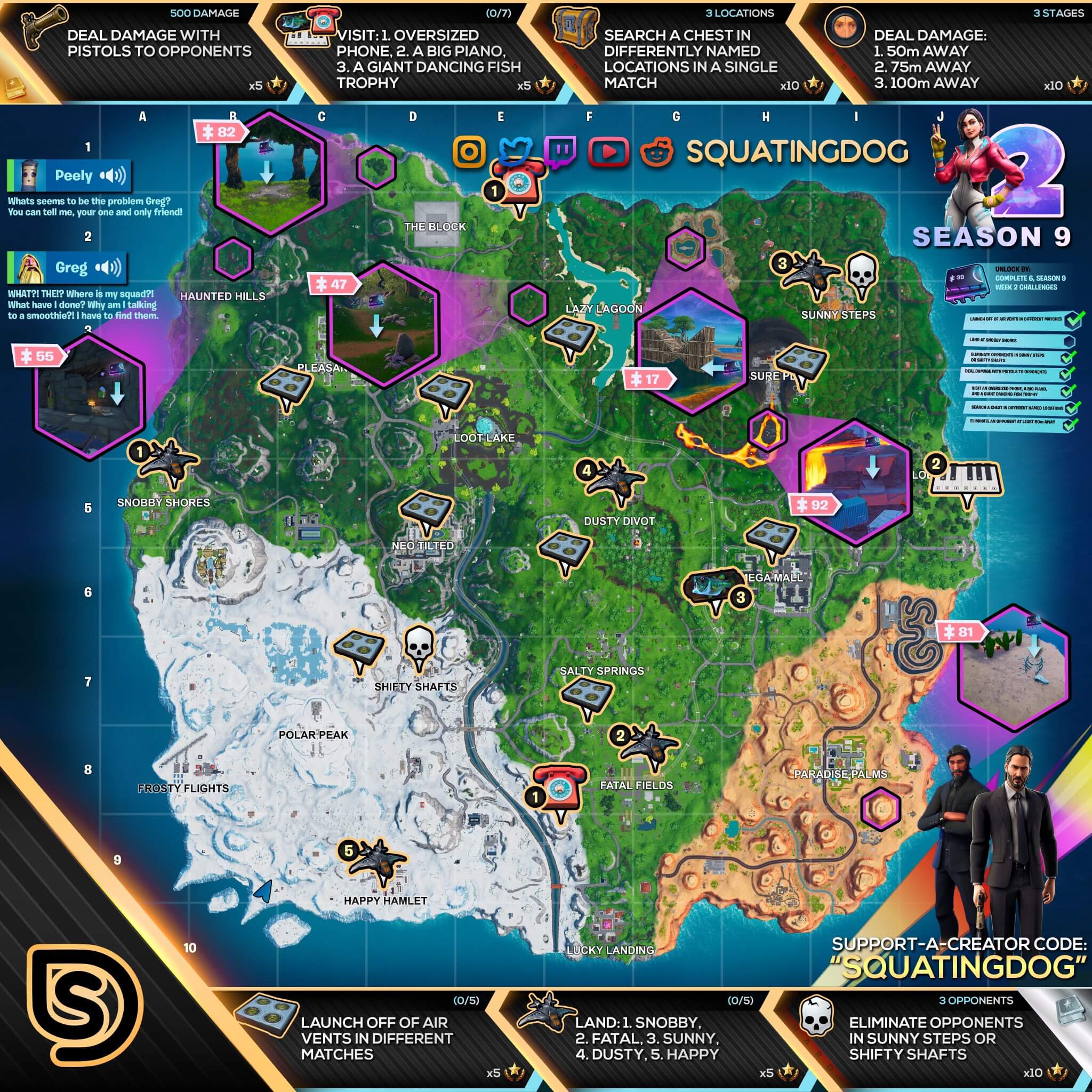 Fortnite Mapa semana 2 temporada 9