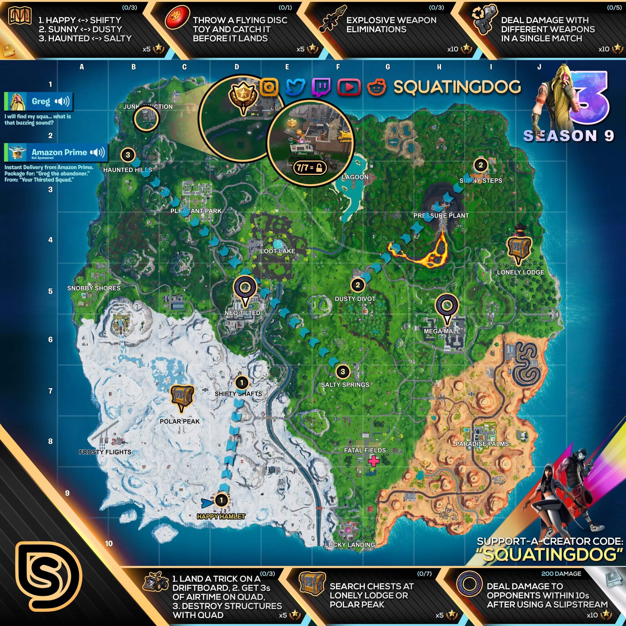 Fortnite Mapa semana 3 temporada 9