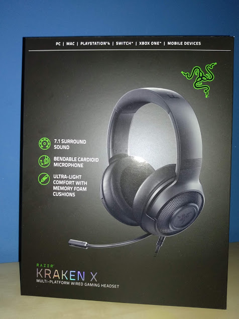 Razer Kraken X Análisis Caja