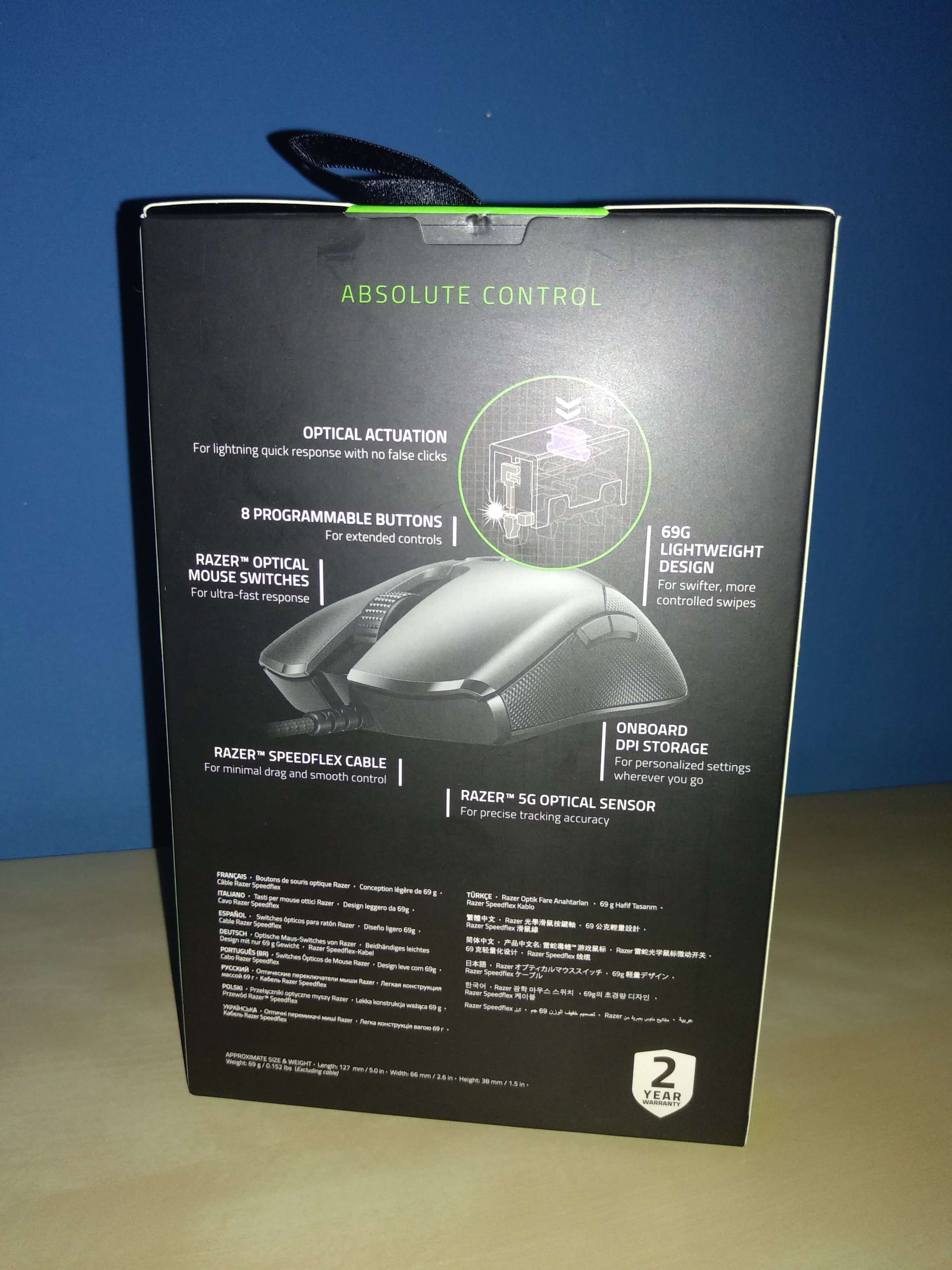 Razer Viper Análisis Caja 2