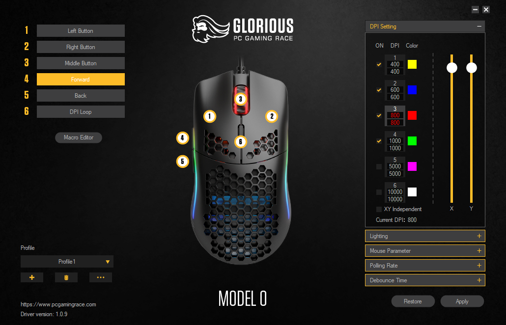 Glorious Model O Análisis Software 1