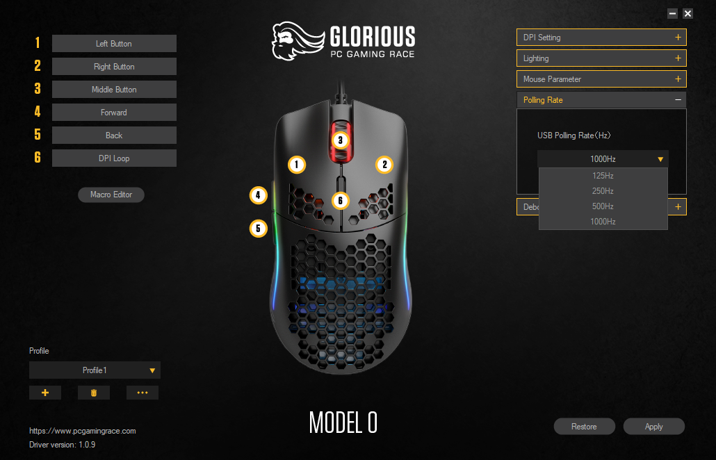 Glorious Model O Análisis Software 5