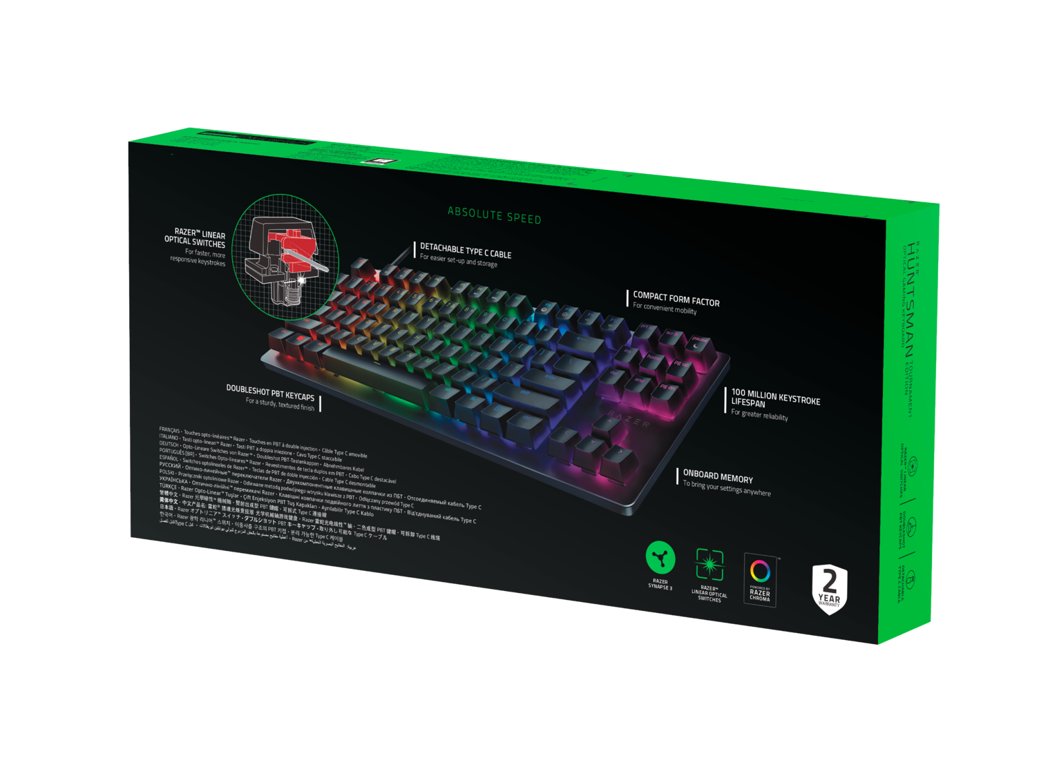 Razer Huntsman Tournament Edition Análisis Caja 1