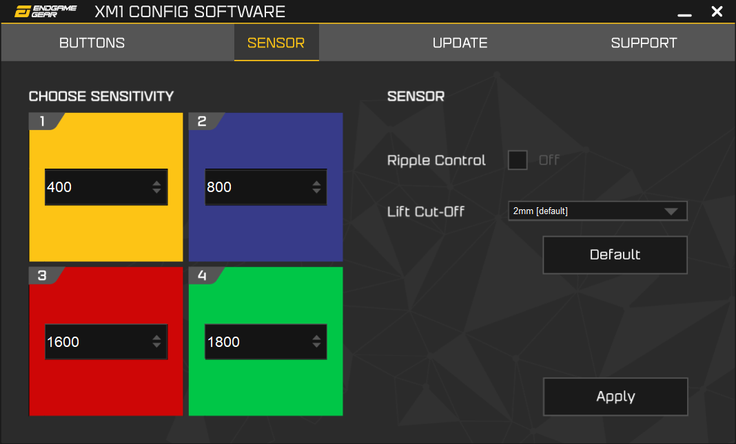 Endgame Gear XM1 V2 Análisis Software 2