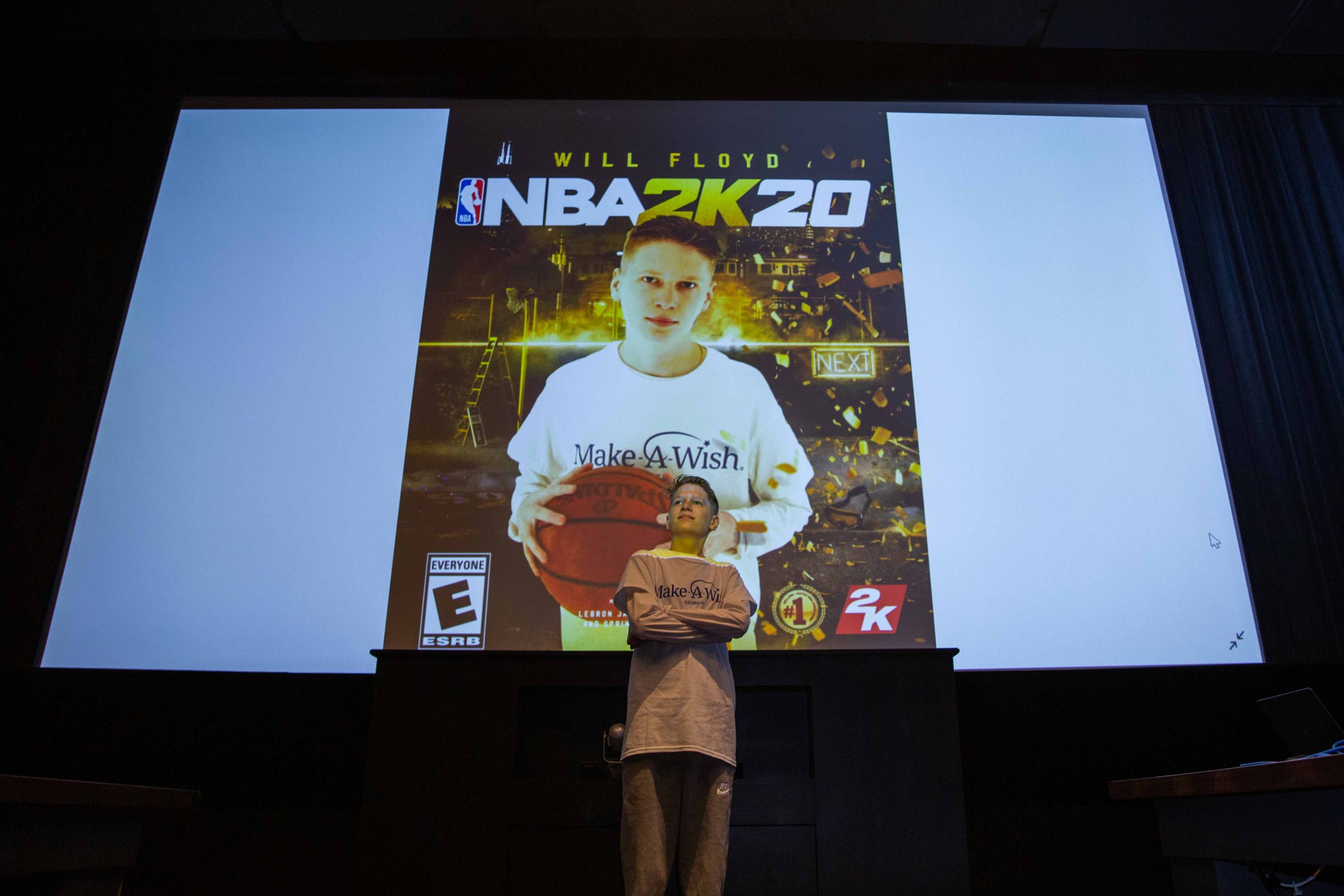 Make A Wish and NBA 2K William Cover Athlete scaled