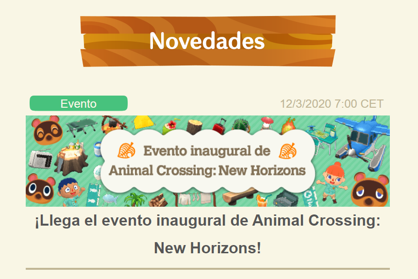 Animal Crossing New Horizons en el nuevo evento de AC Pocket Camp