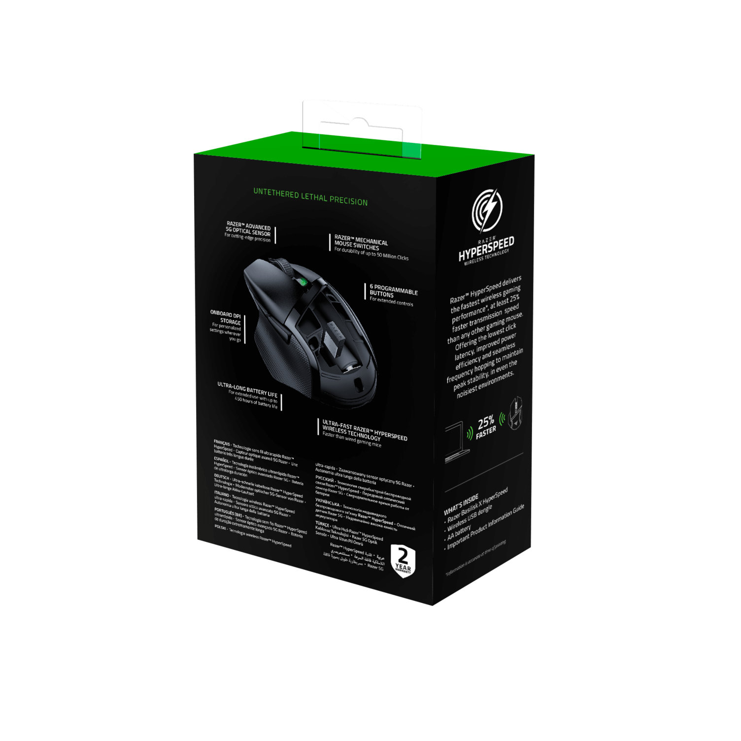 Razer Basilisk X HyperSpeed Análisis Caja 2