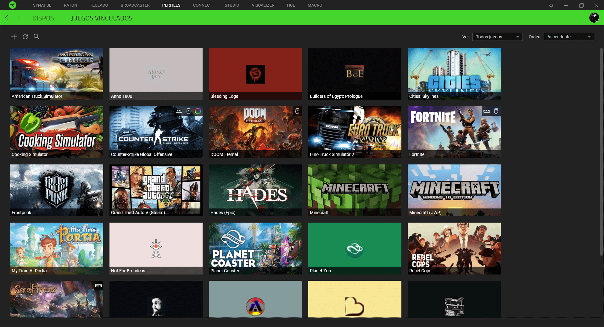 Razer Basilisk X HyperSpeed Análisis Razer Synapse 3 6