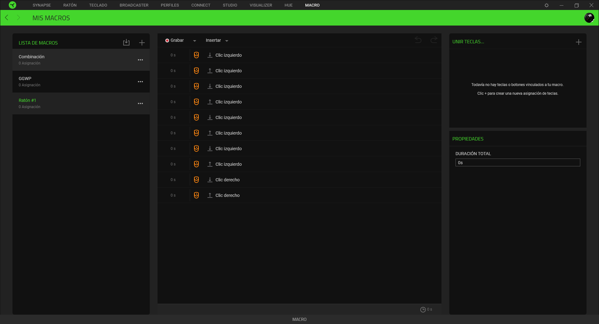 Razer Basilisk X HyperSpeed Análisis Razer Synapse 3 7