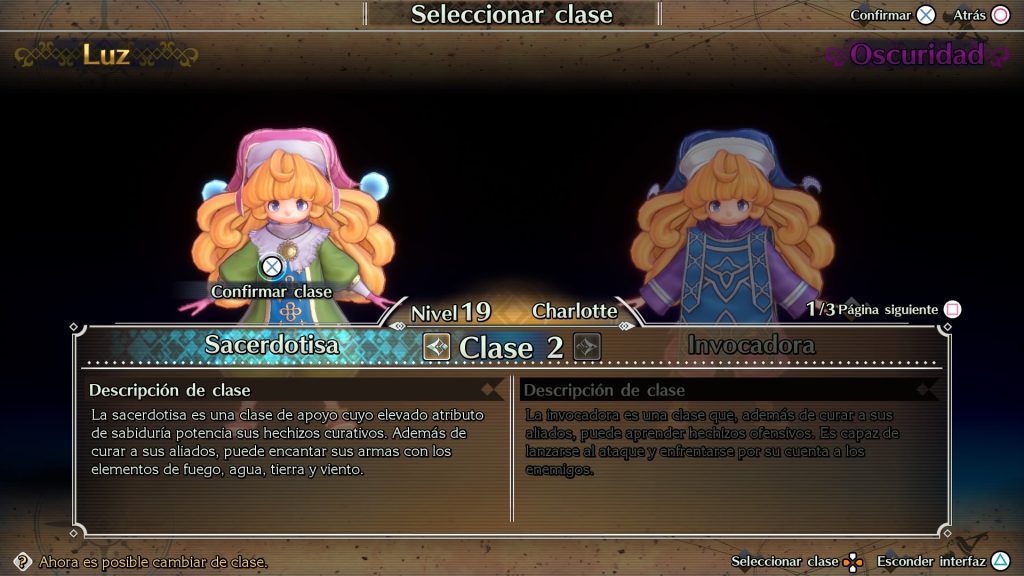 Trials of Mana clases