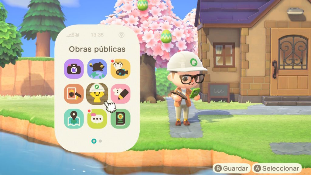 Animal Crossing: New Horizons obras públicas