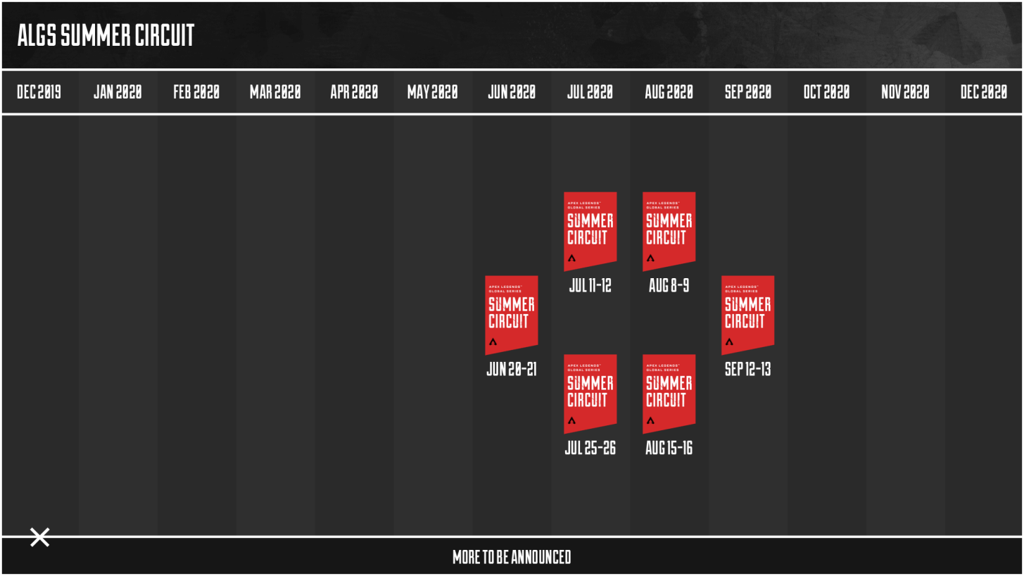 Apex Legends Global Series Calendario