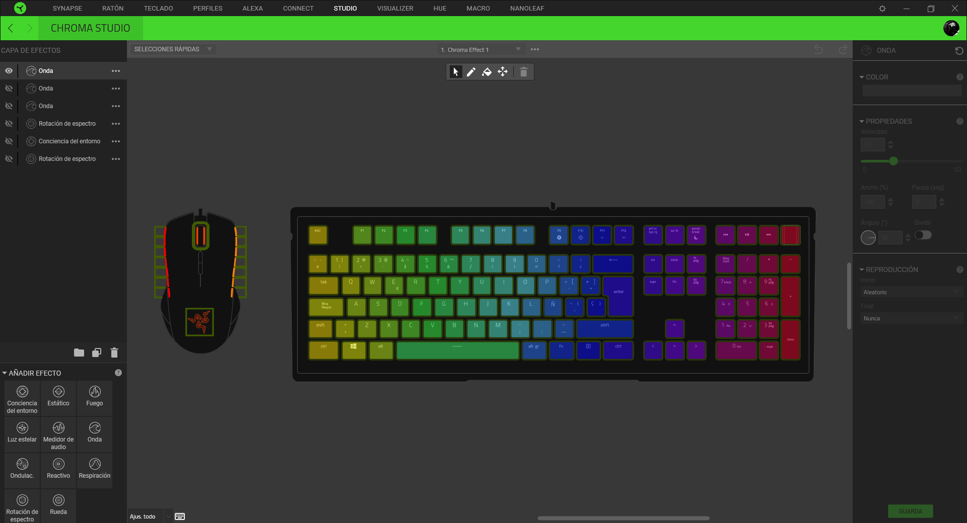 Razer Ornata V2 Análisis Razer Synapse 5