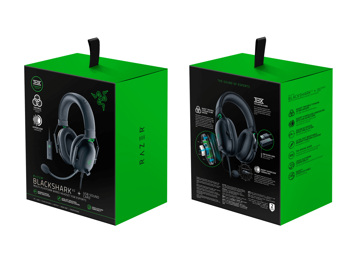 Razer Blackshark V2 Análisis Caja