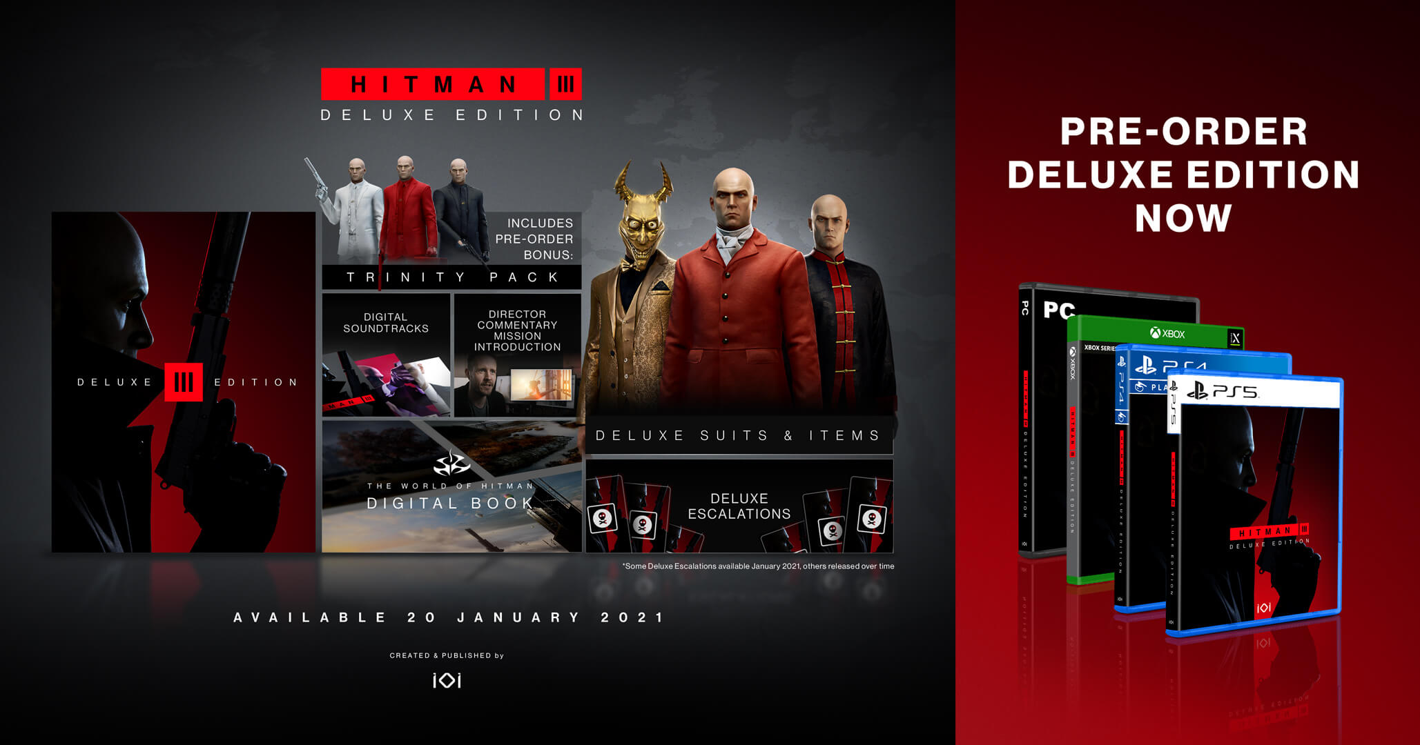 ediciones físicas de Hitman 3