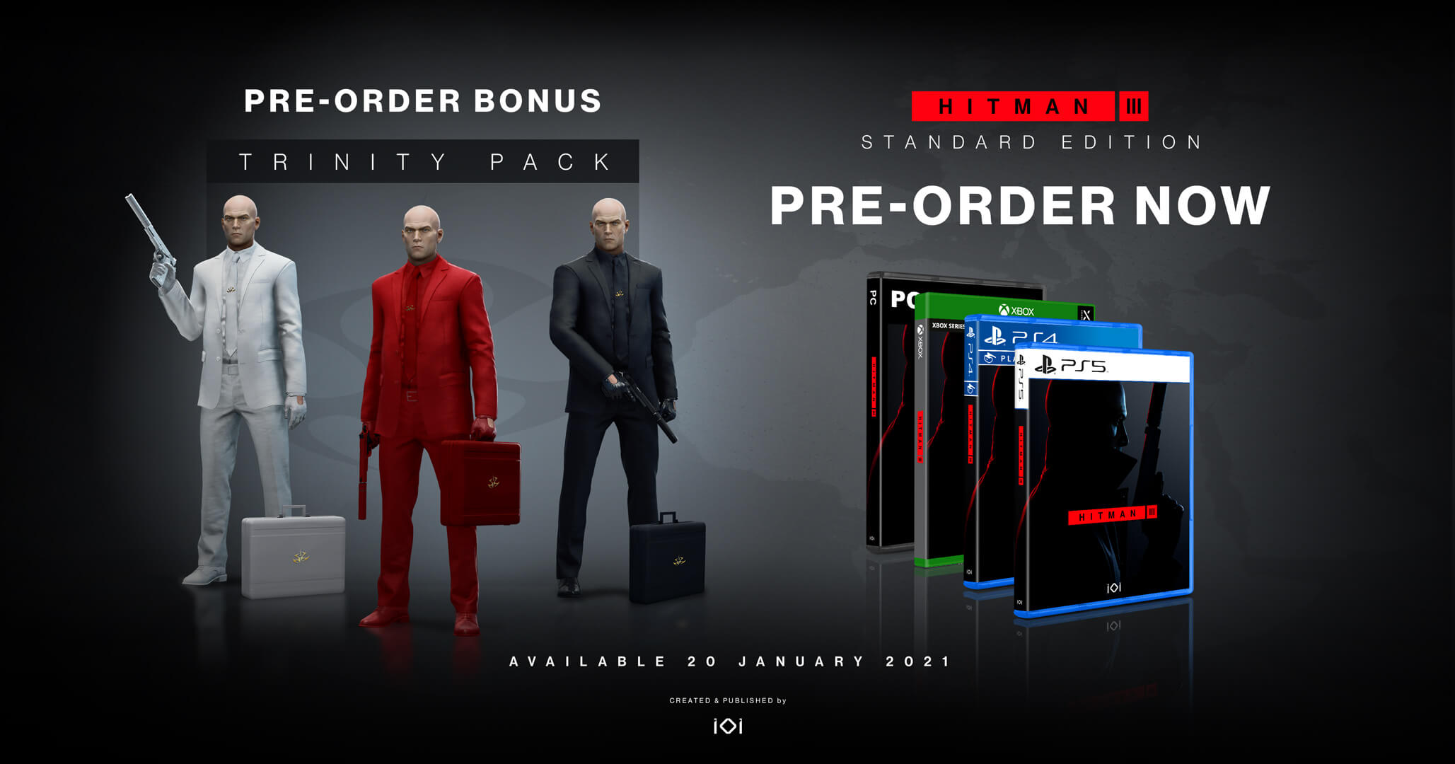 ediciones físicas de Hitman 3