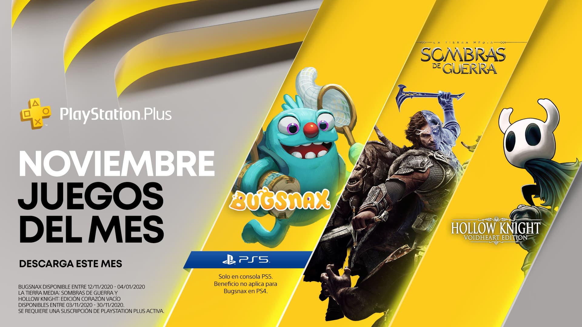 PlayStation Plus de noviembre 2020
