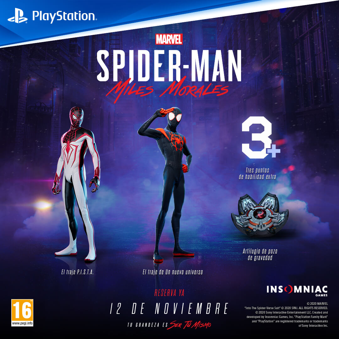 Spider Man Miles Morales Reservas