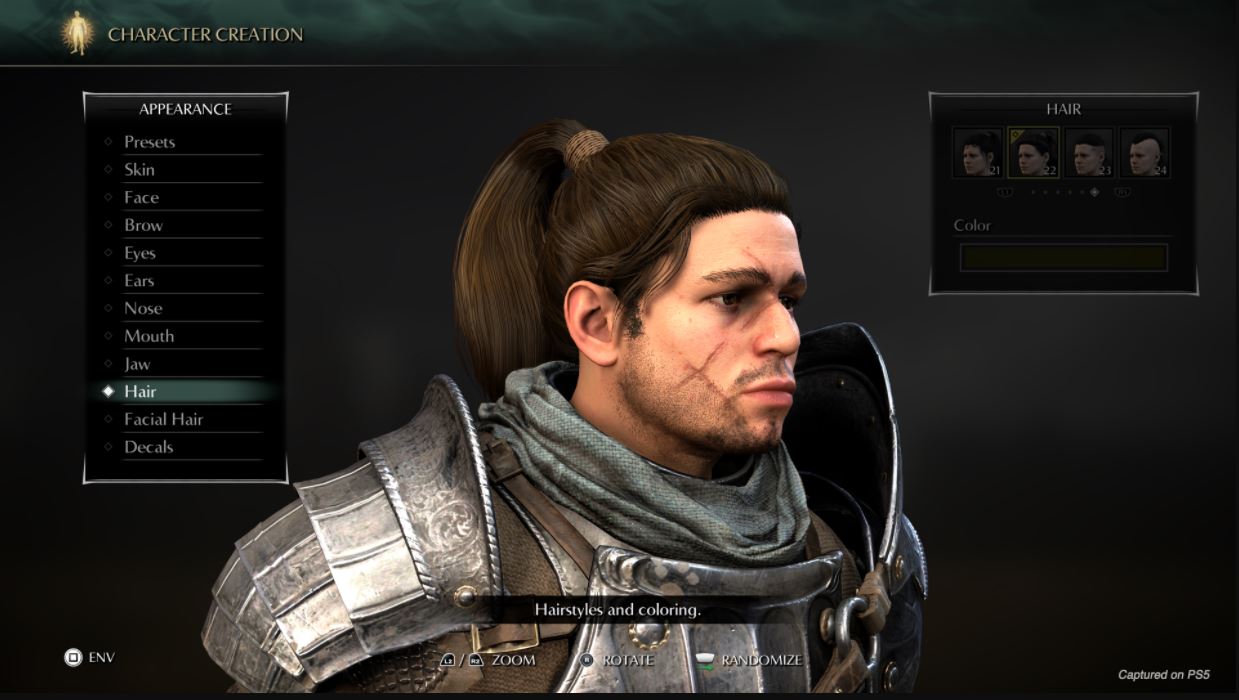 Demons Souls Remake Creador de personajes 4