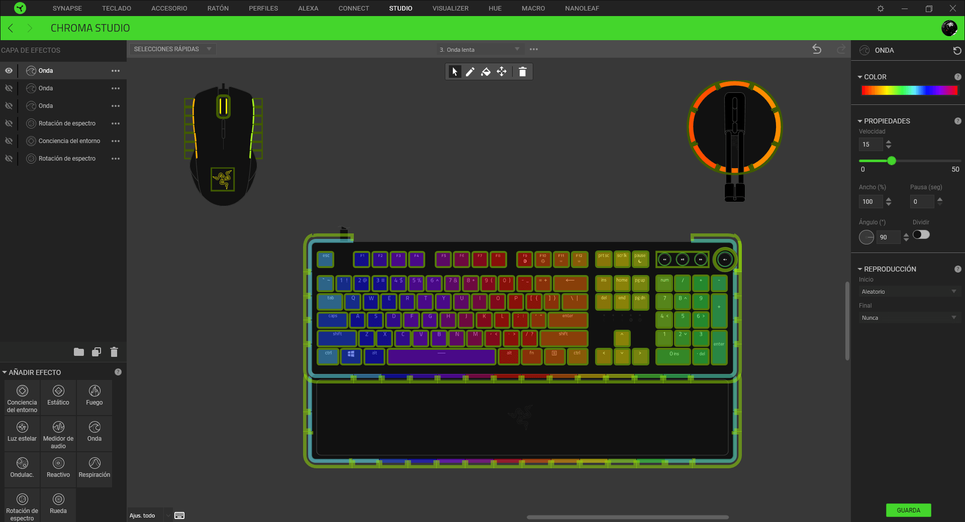 Razer Huntsman V2 Analog Analisis Razer Synapse 7