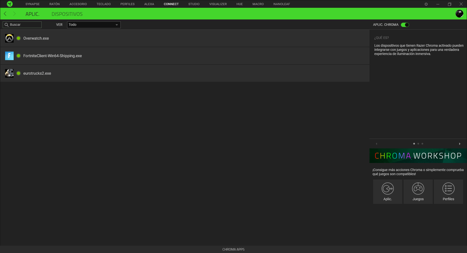Razer Viper 8KHz Analisis Razer Synapse 8