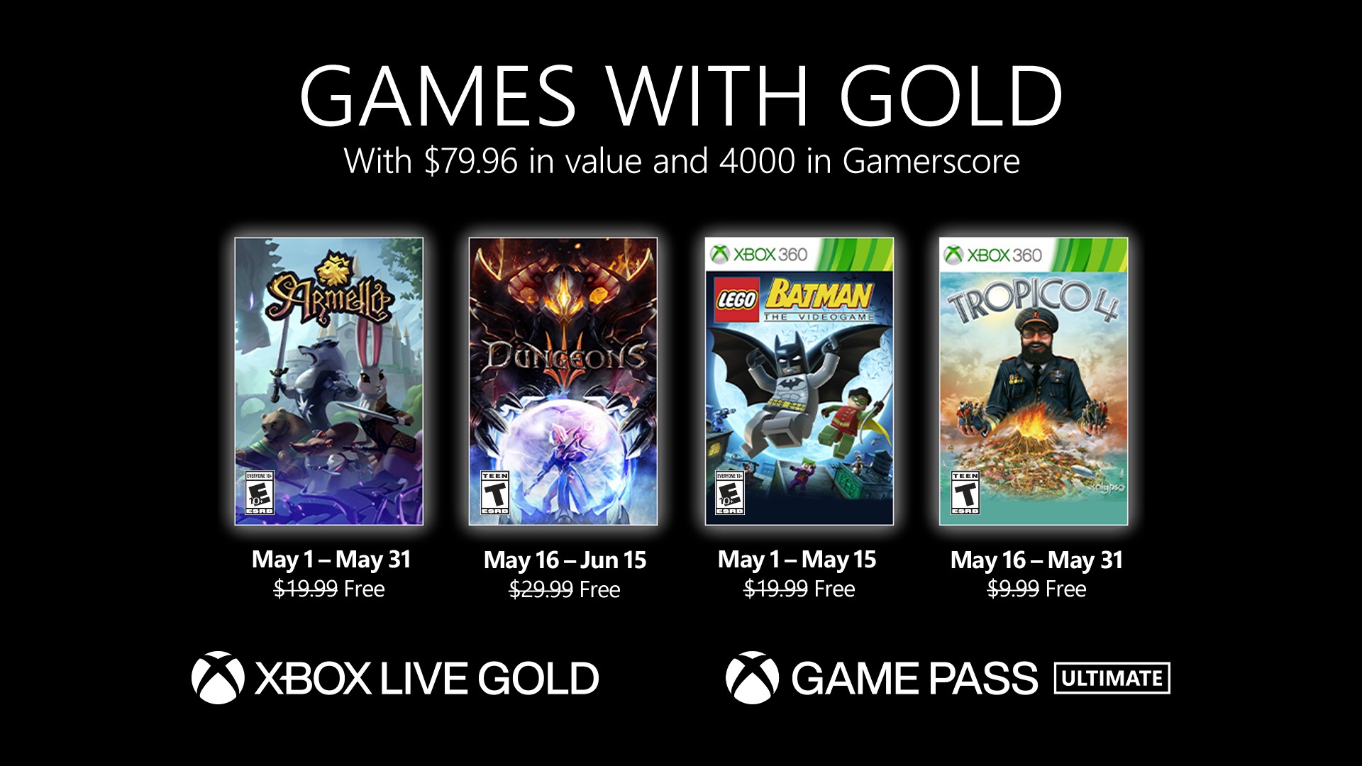 Xbox Gold Mayo 2021