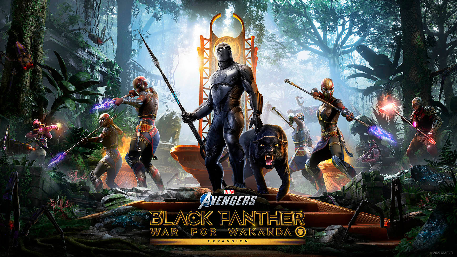 Marvels Avengers Black Panther Guerra Por Wakanda Art