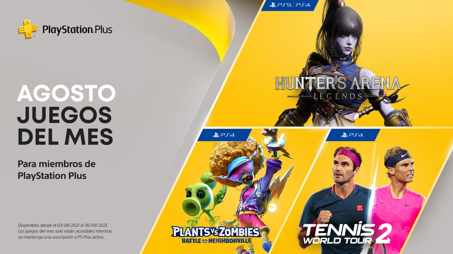 PlayStation Plus de agosto 2021