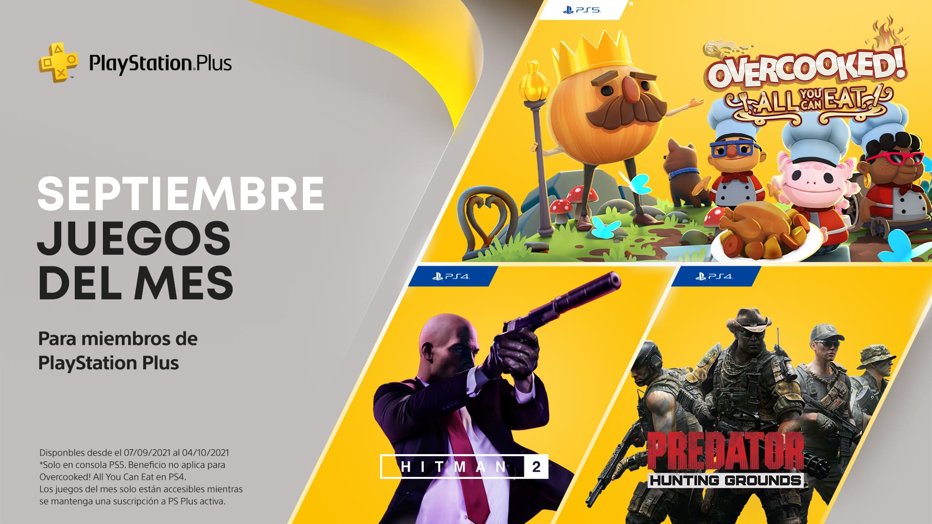 PlayStation Plus de septiembre 2021