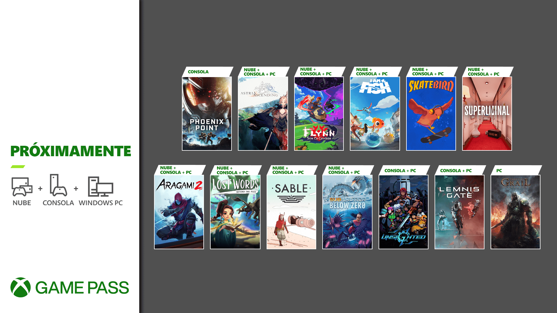 Xbox Game Pass Segunda tanda septiembre 2021