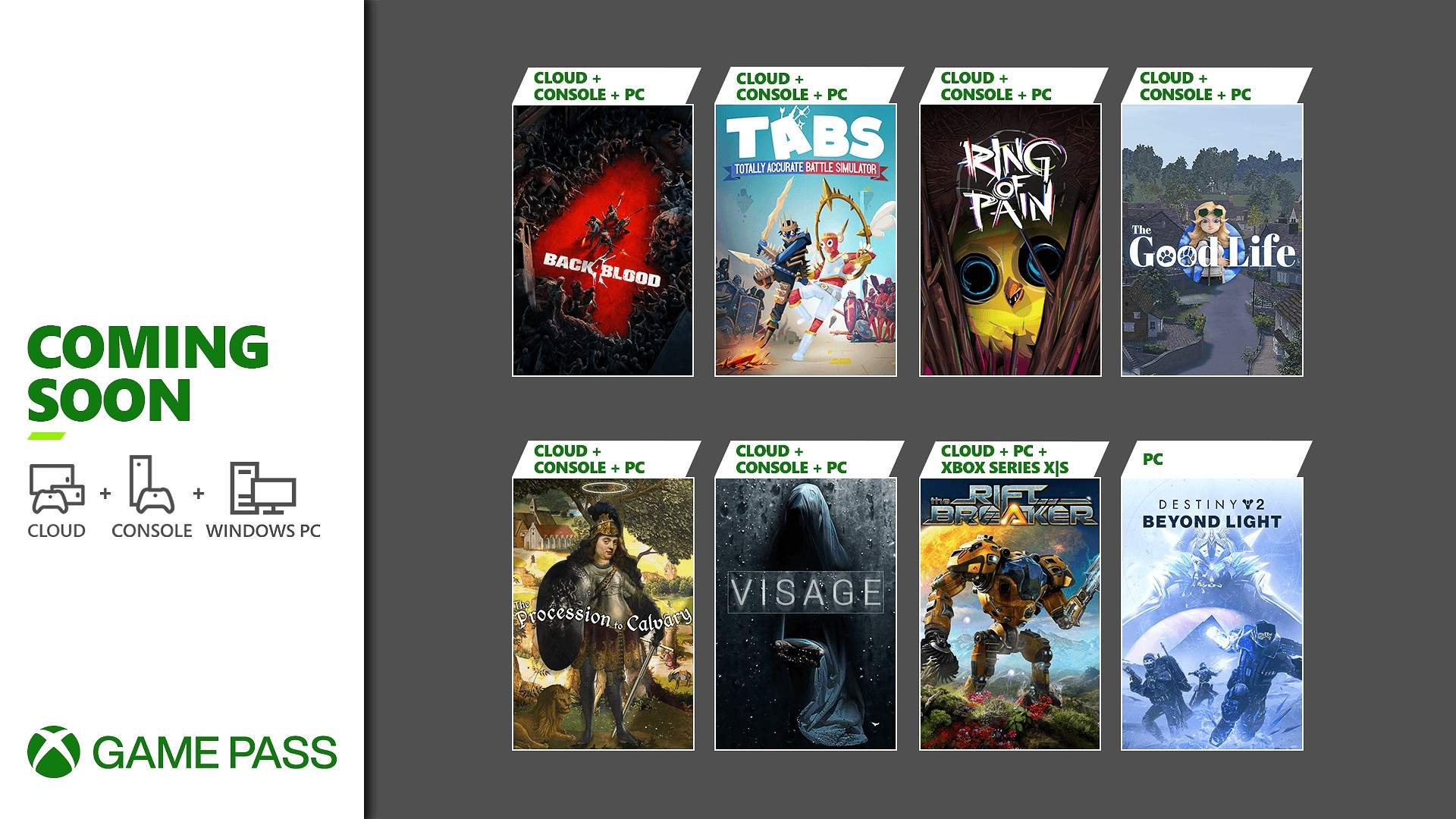 Gamepass Octubre 2021
