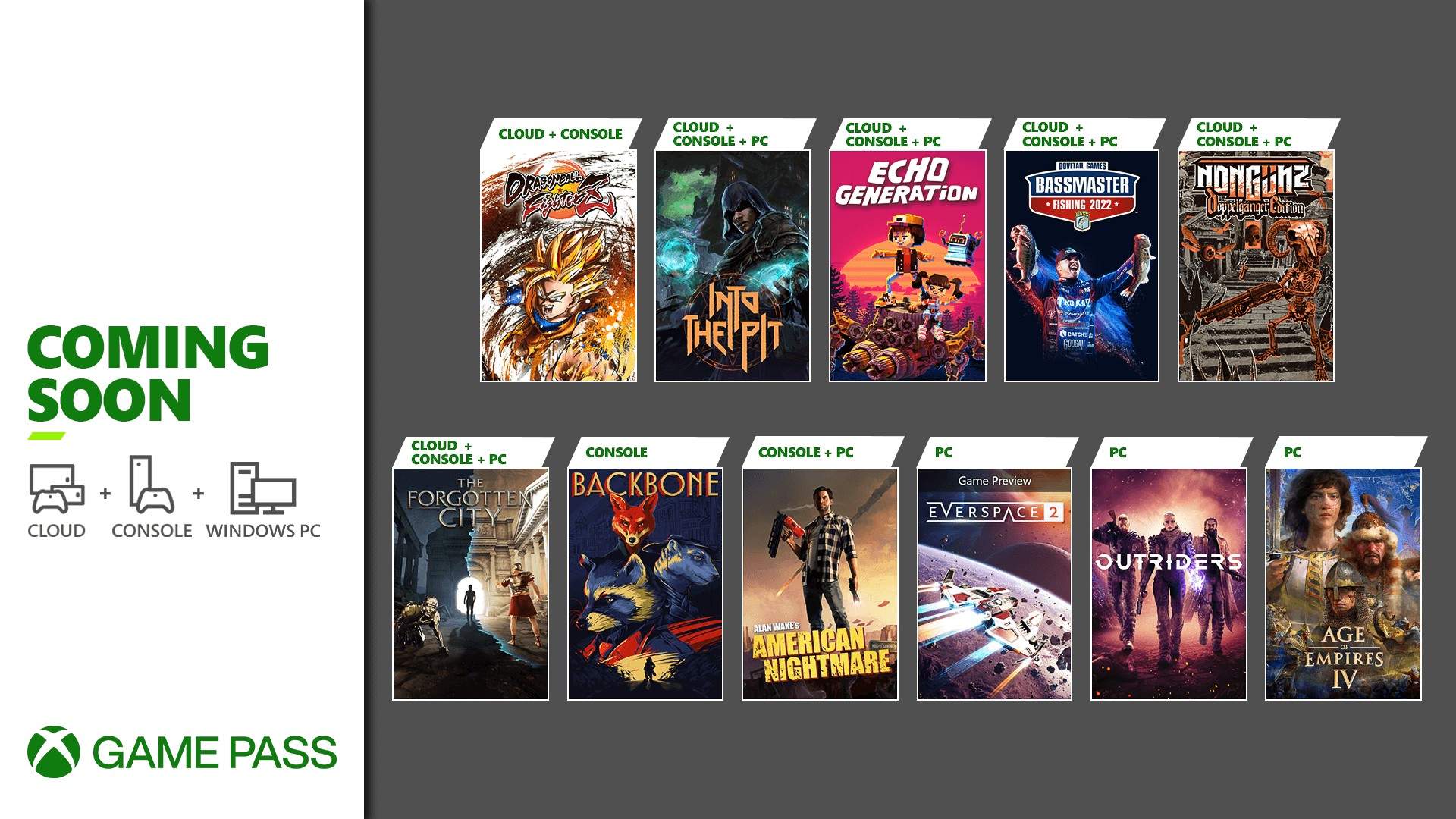 Microsoft Game Pass Octubre 2