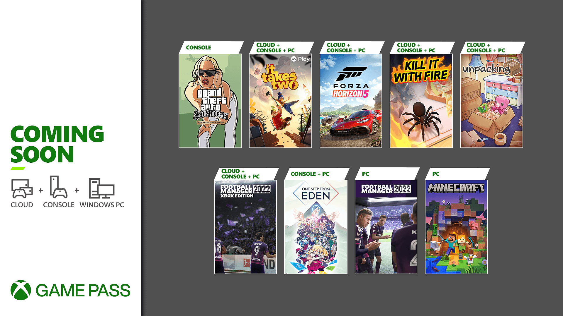 Xbox Game Pass de noviembre 2021