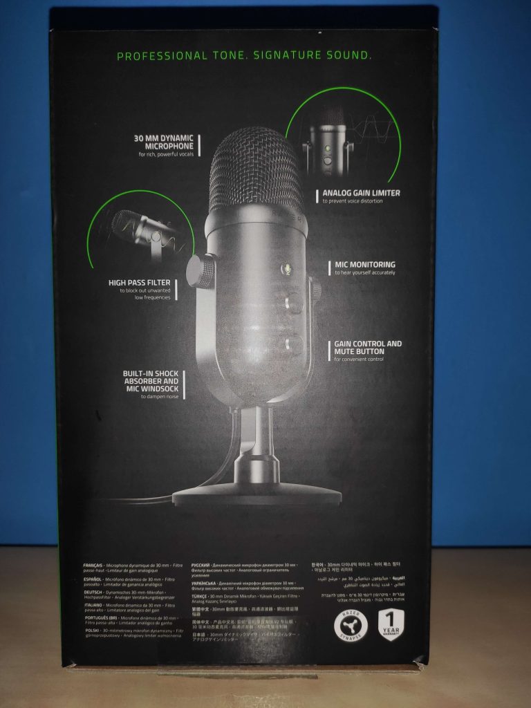 Razer Seiren V2 Pro Analisis Caja 2