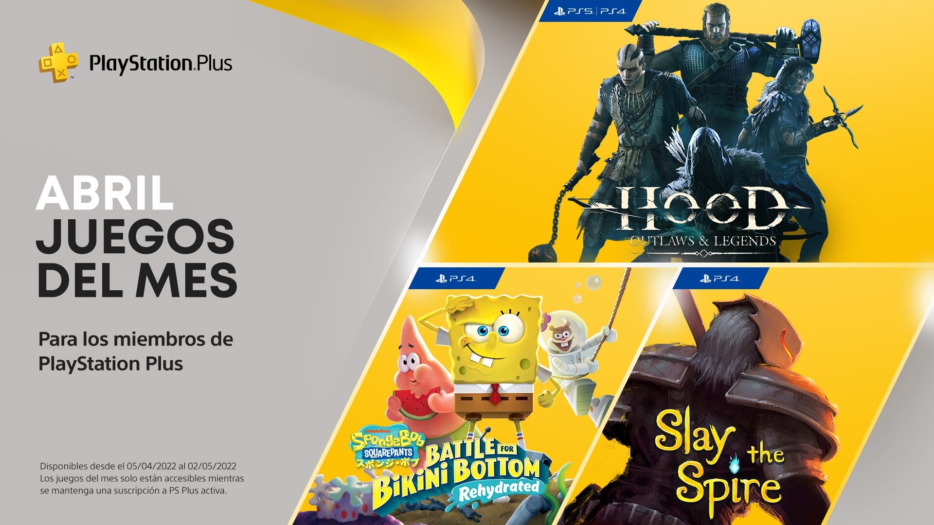 PlayStation Plus de abril 2022