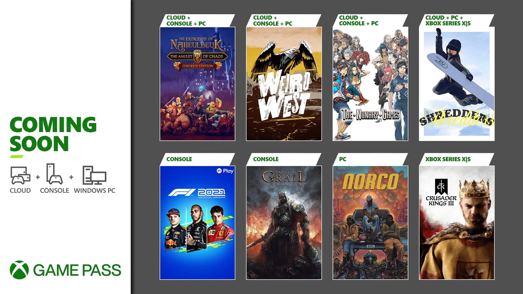 Xbox Game Pass de marzo 2022