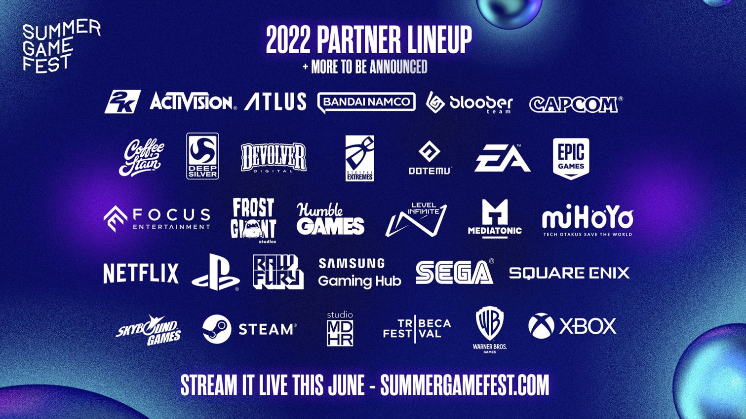 Summer Game Fest 2022 - Partner Lineup