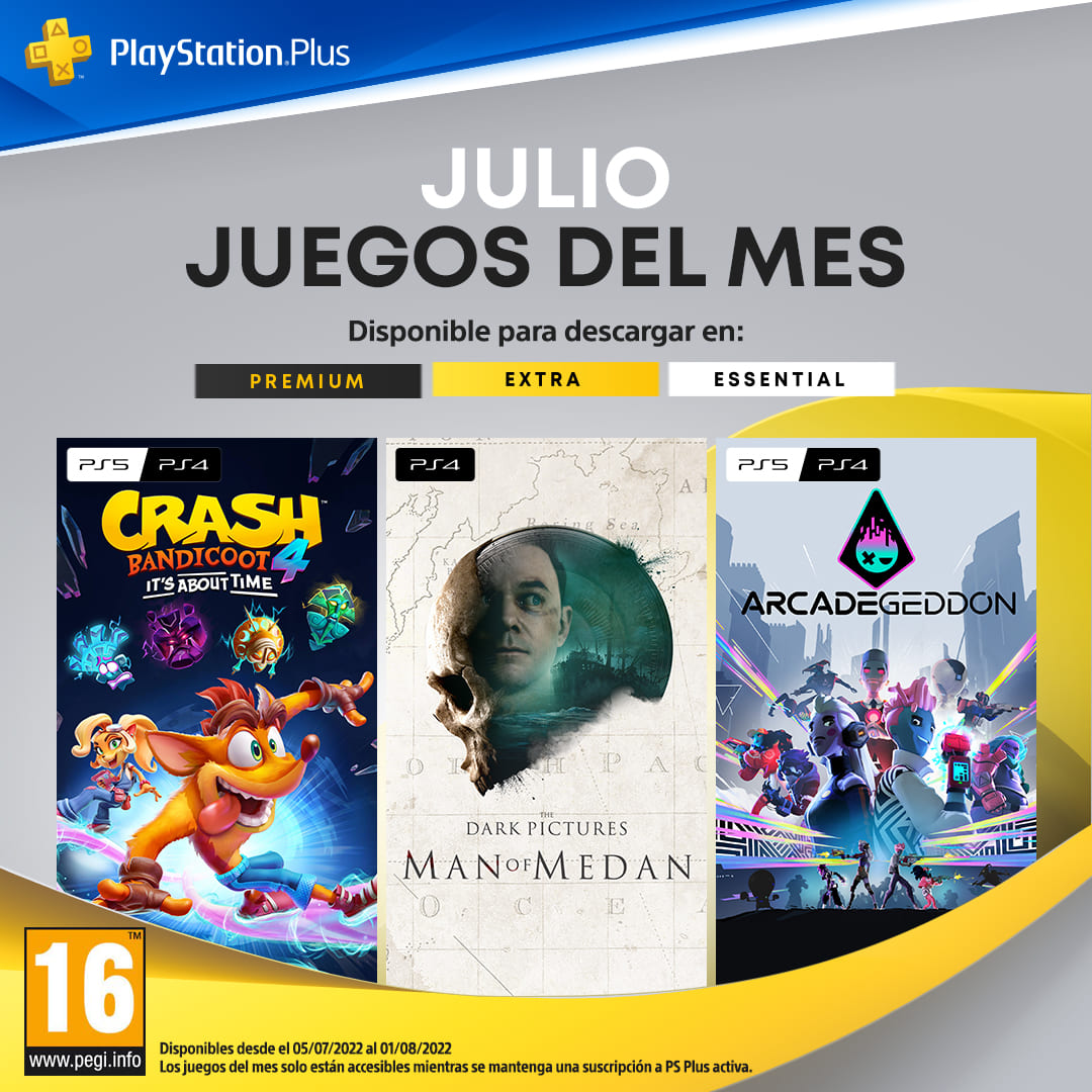 Juegos gratis de PS Plus Essential en julio de 2022 para PS4 y PS5