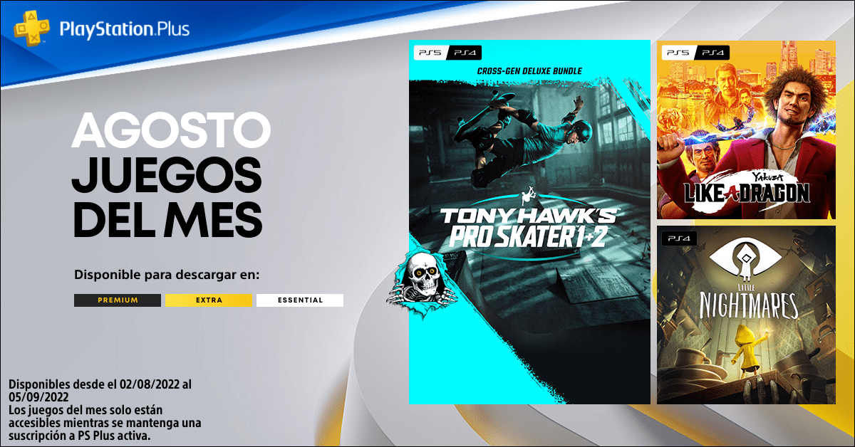 PlayStation Plus Agosto 2022