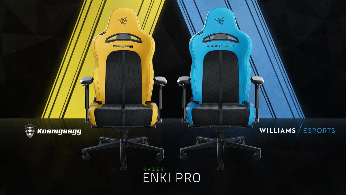 Razer Enki Pro Williams Esports Edition y Razer Enki Pro Koenigsegg Edition
