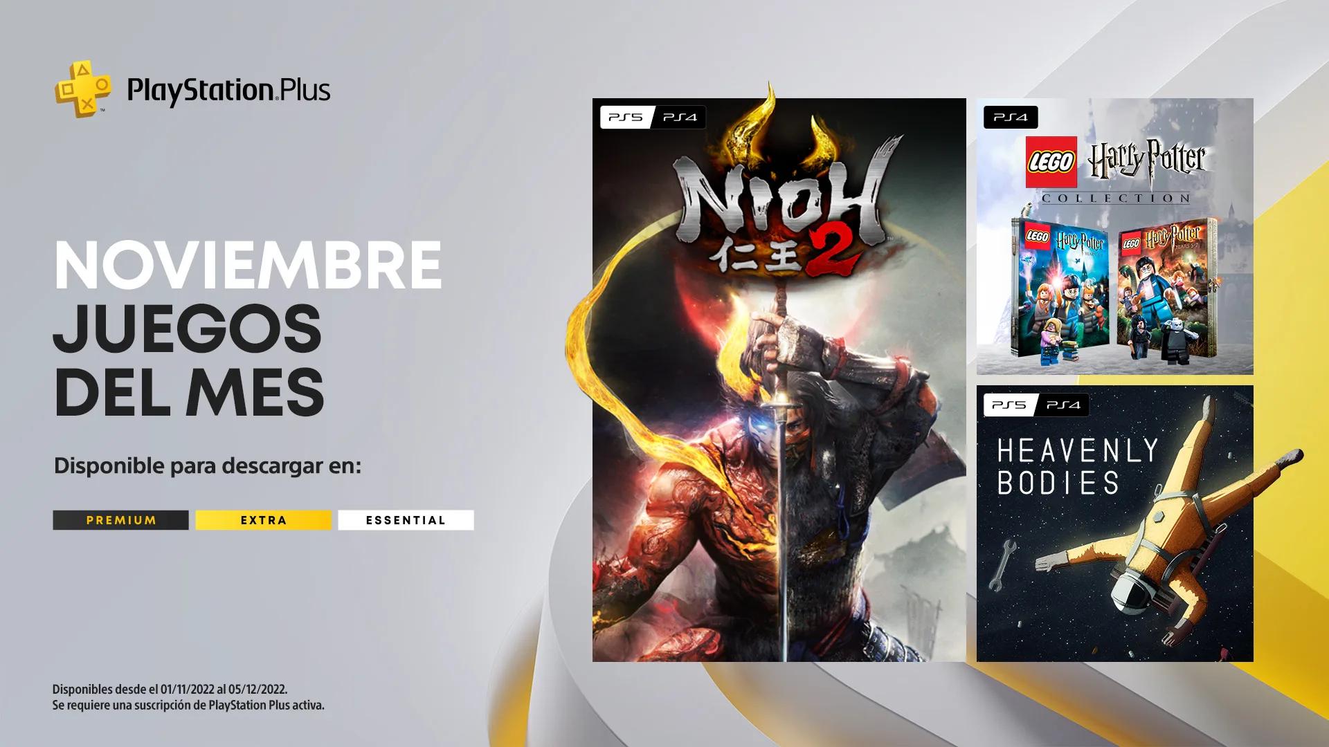 PlayStation Plus de noviembre 2022