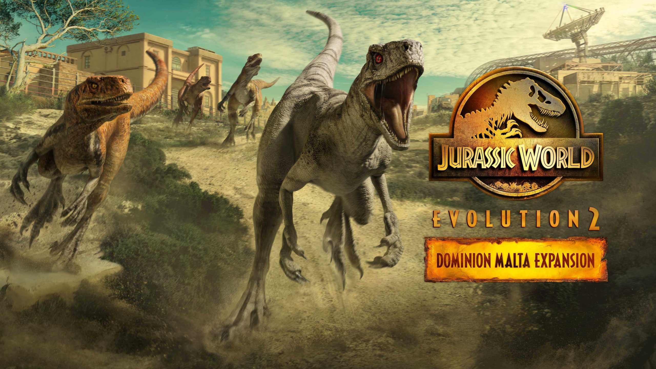 Jurassic World Evolution 2 Dominion Malta Expansion Anuncio scaled