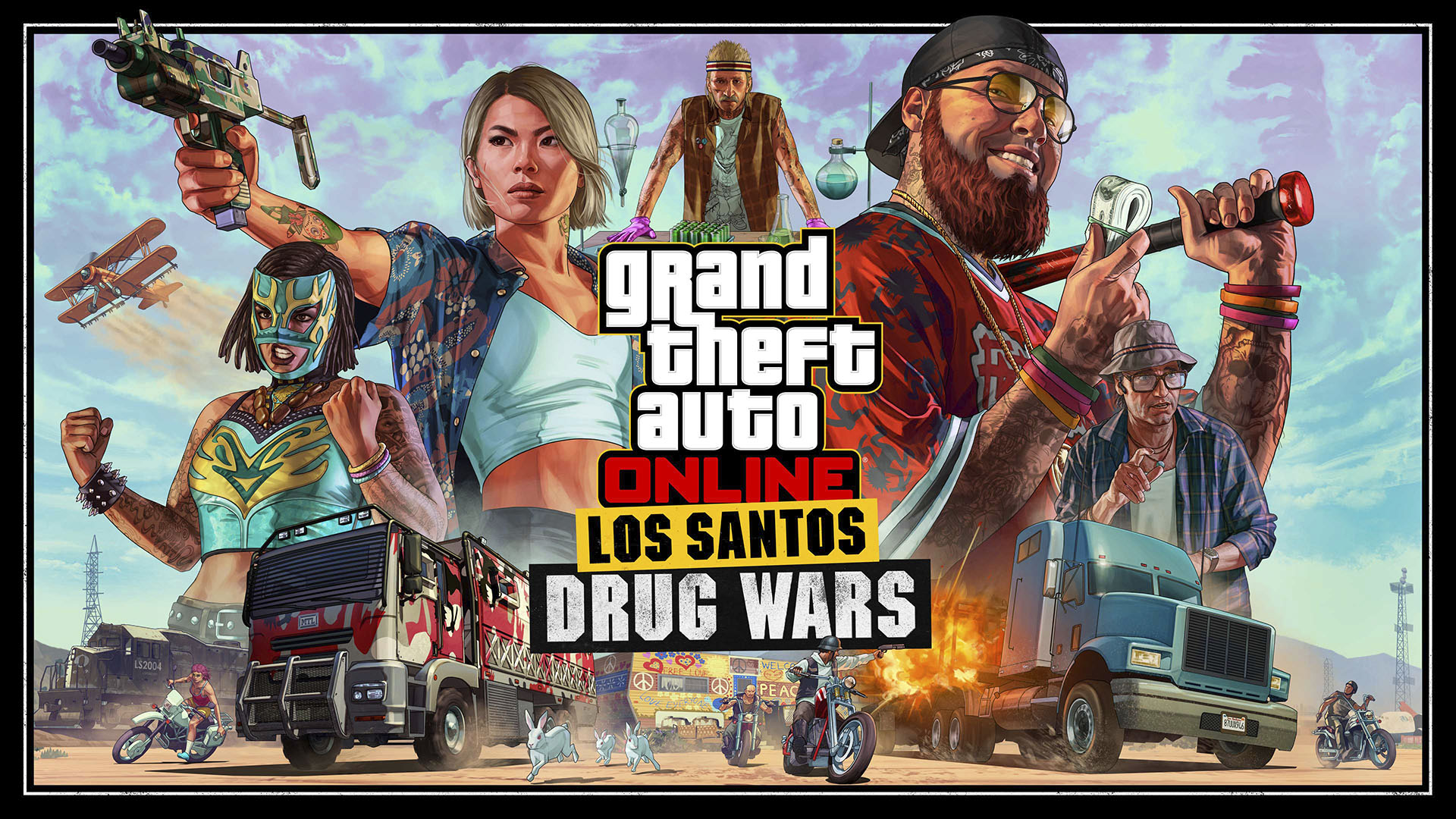 GTA Online 1 5 2023 Los Santos Drug Wars Key Art