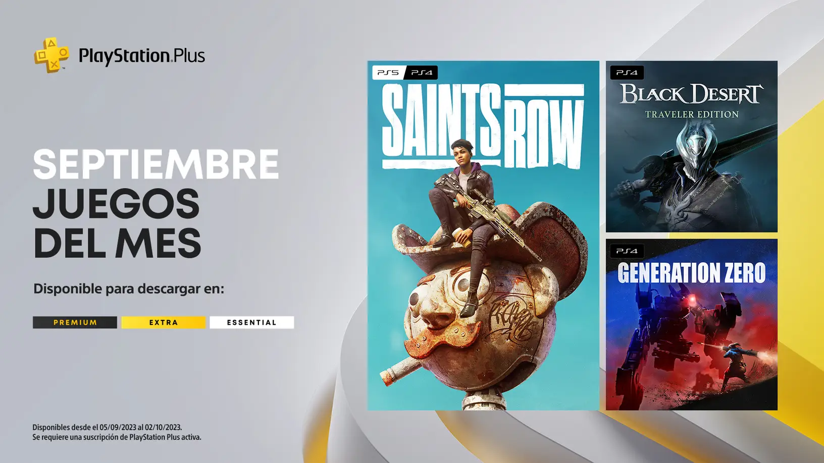 PlayStation Plus de septiembre 2023