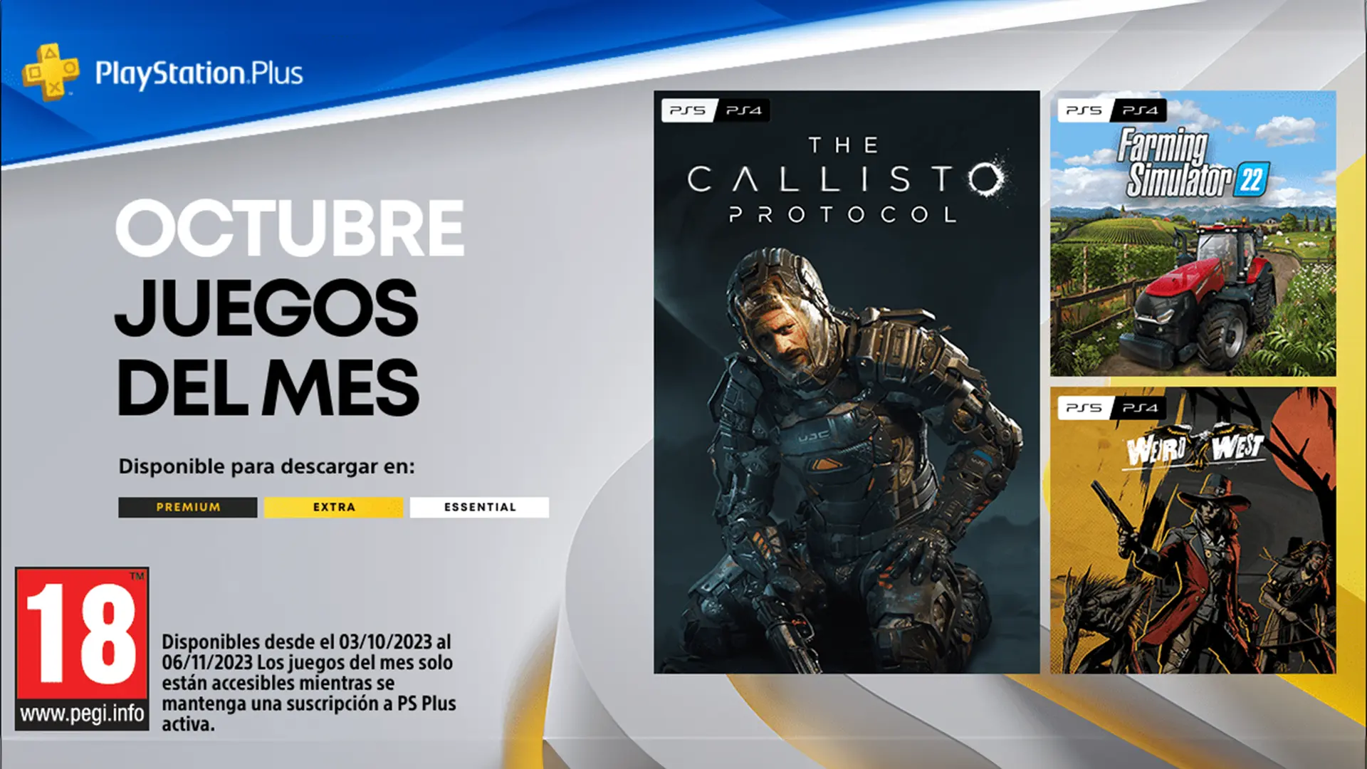 PlayStation Plus de octubre 2023