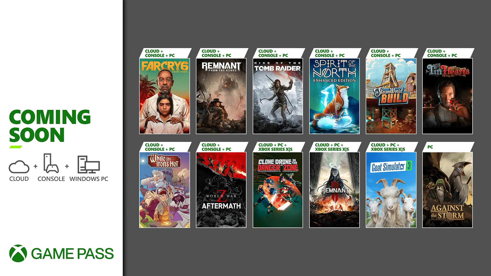 Xbox Game Pass de diciembre 2023