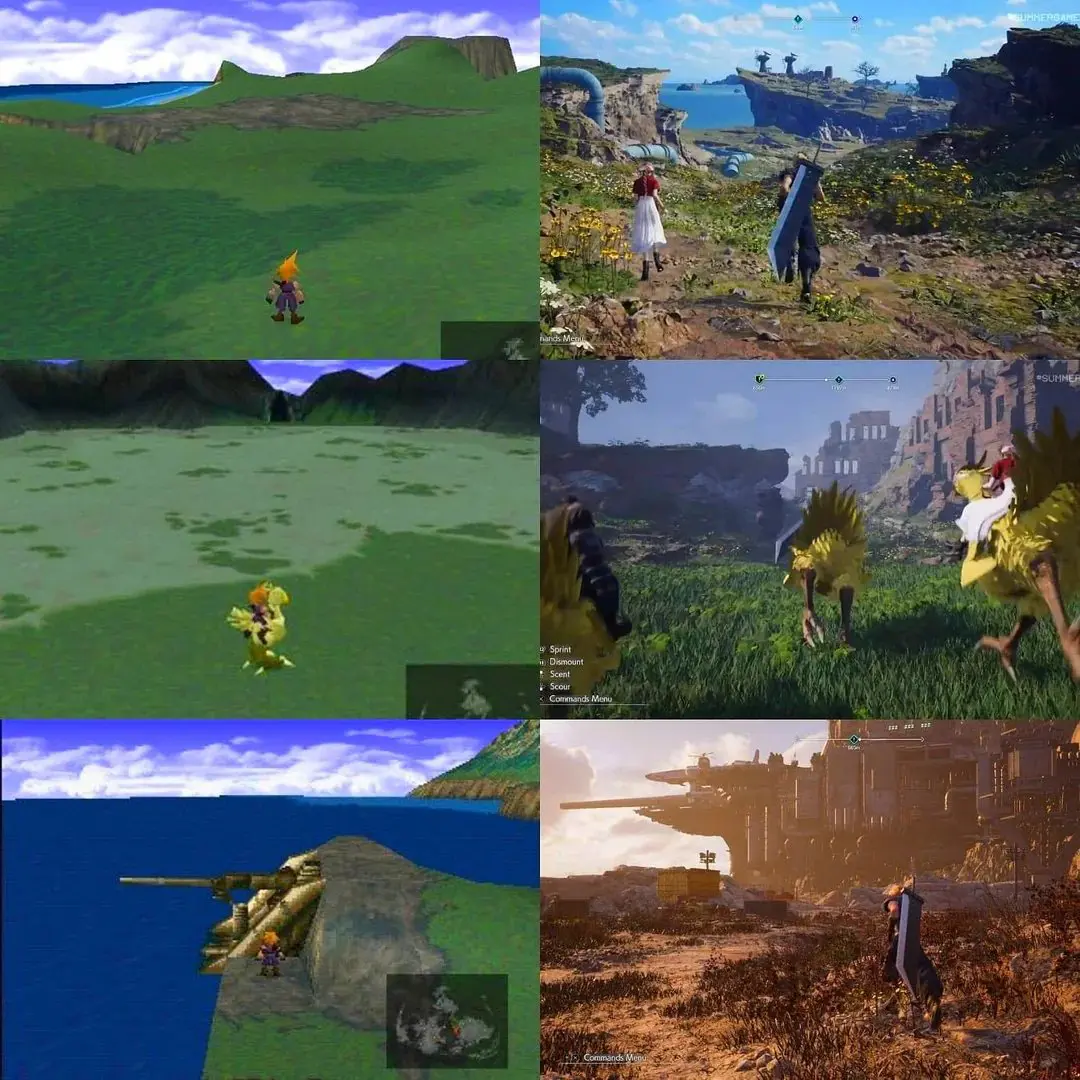Comparativa de Final Fantasy VII Rebirth