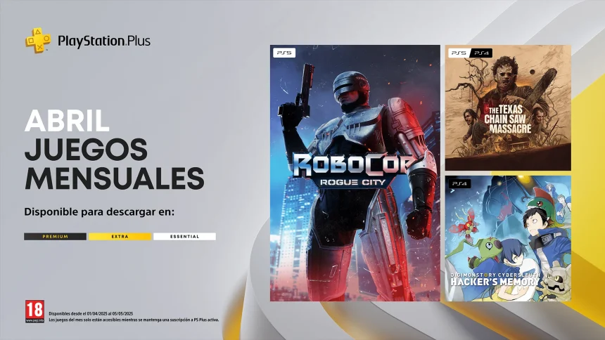PlayStation Plus de abril 2025
