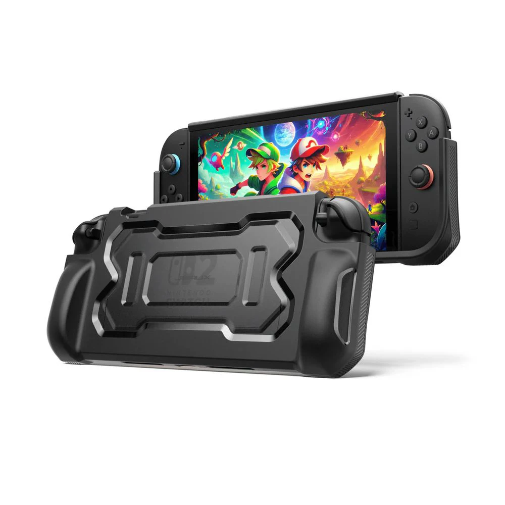 Mejores accesorios para Nintendo Switch 2 con JSAUX 3 Ergonomic Battle Armor Protective Case for Switch 2