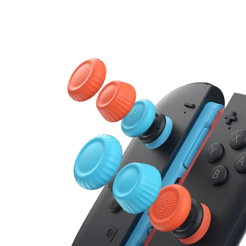 Mejores accesorios para Nintendo Switch 2 con JSAUX 7 Multi-Mode Joystick Cap and Thumb Grip with Lever Guard Set for Switch 2